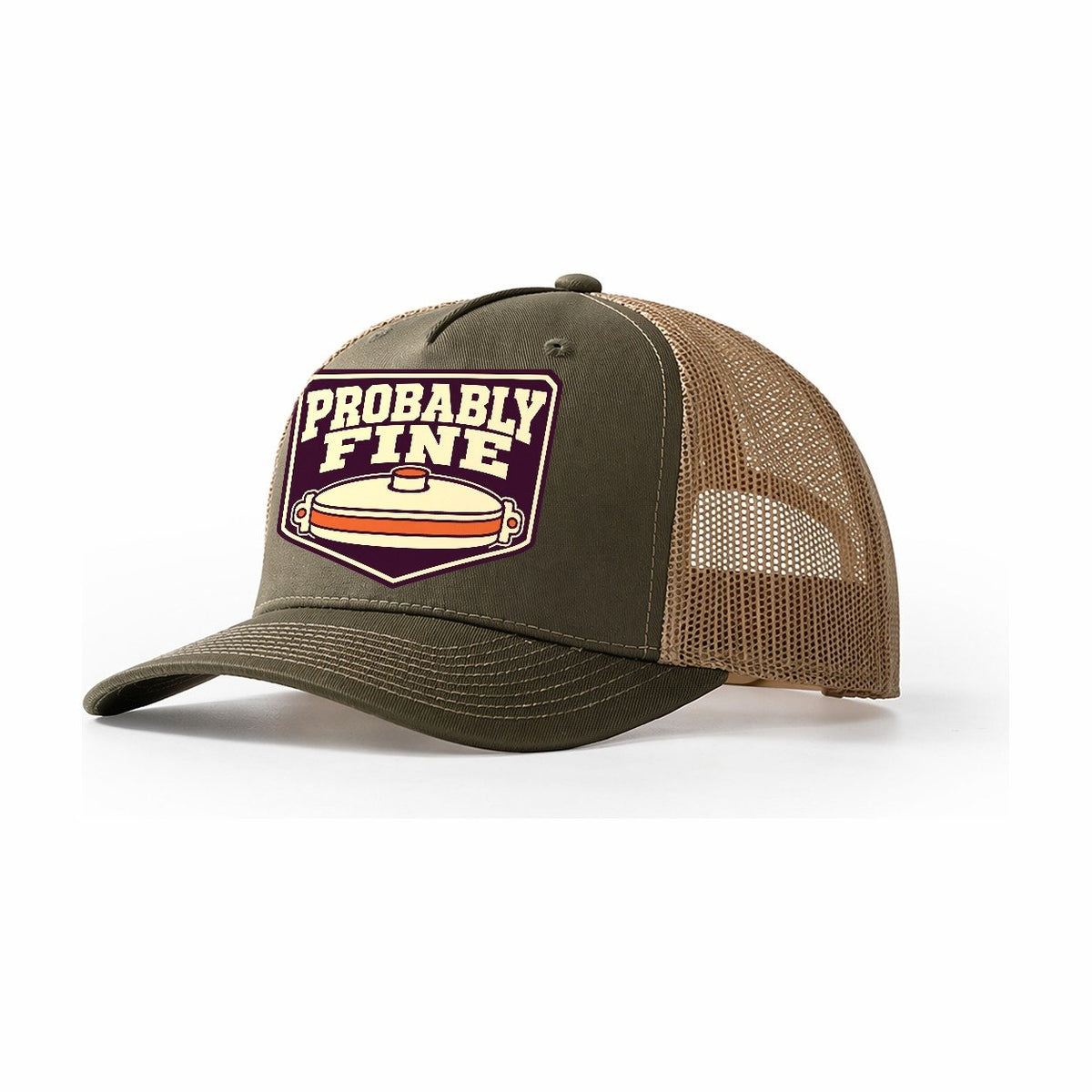 Probably Fine Trucker Hat – Olive Khaki