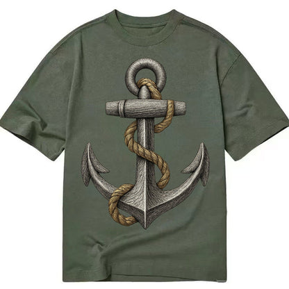 Anchor And Rope Classic T-shirt – Army Green