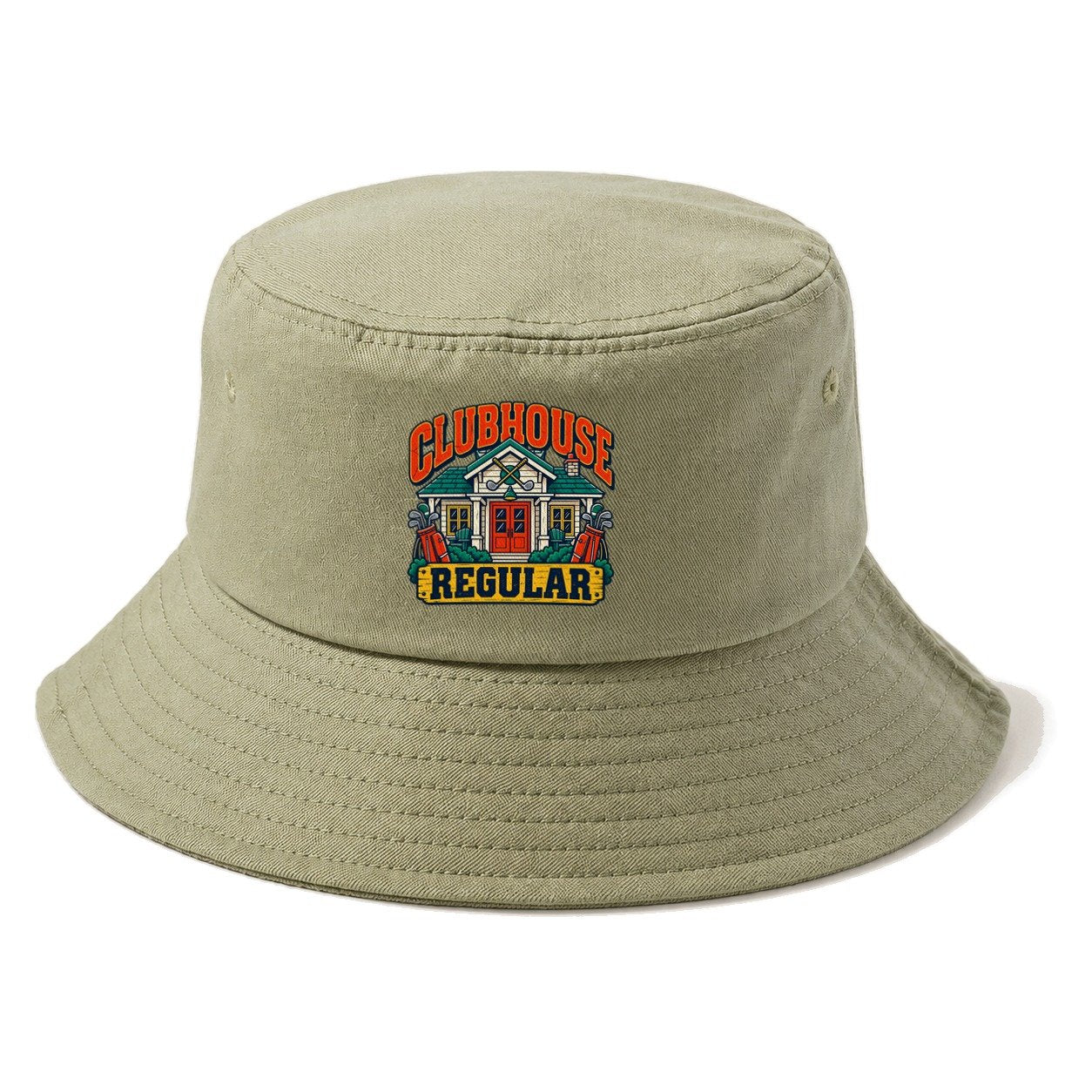 Clubhouse Regular Golf Life Bucket Hat – Army Green