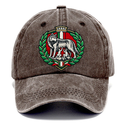 Italy Minimal Emblem Country Logos Classic Cap – Brown