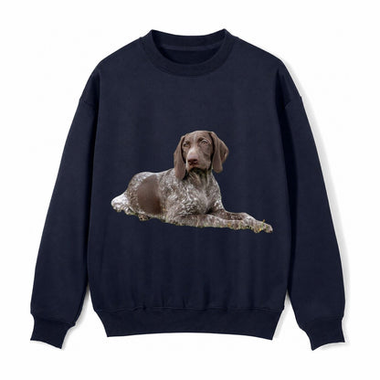 German Shorthaired Pointer 2 Fleece Sweatshirt – Navy Blue