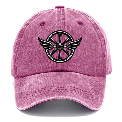 Winged Bicycle Wheel Cycling Life Classic Cap – Dusty Rose