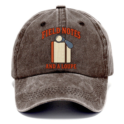 Field Notebook And Loupe Rocks And Minerals Classic Cap – Brown
