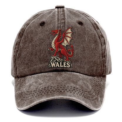 Wales Red Dragon Classic Cap – Brown