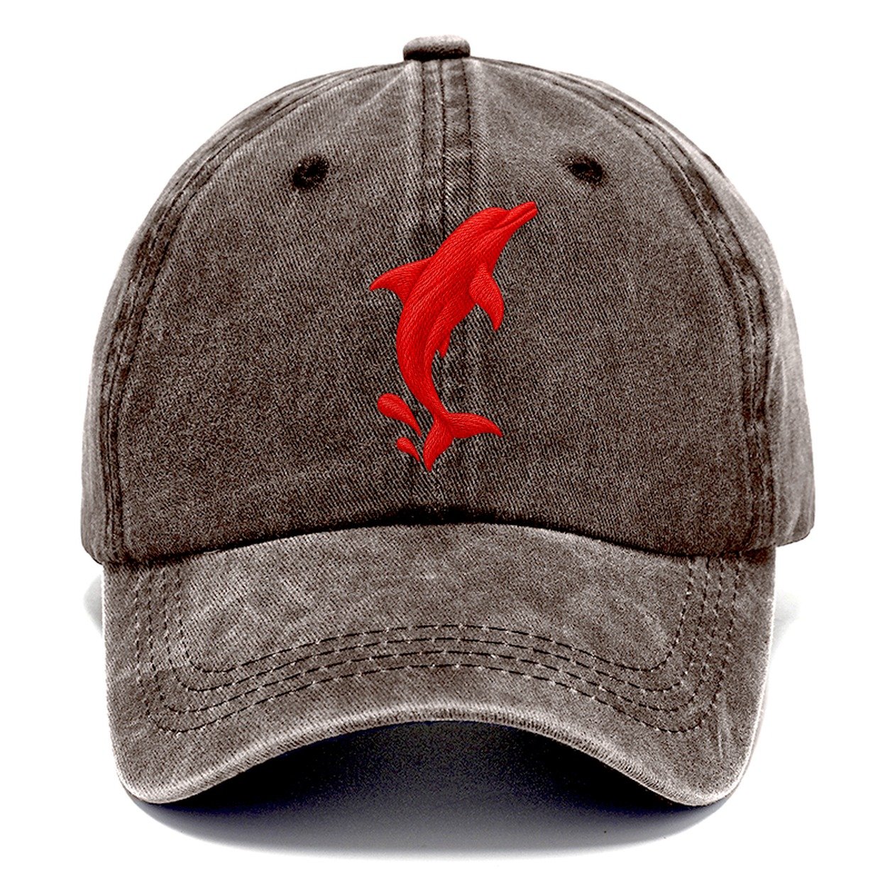 Dolphin Breach Arc Micro Motion Mark Classic Cap – Brown