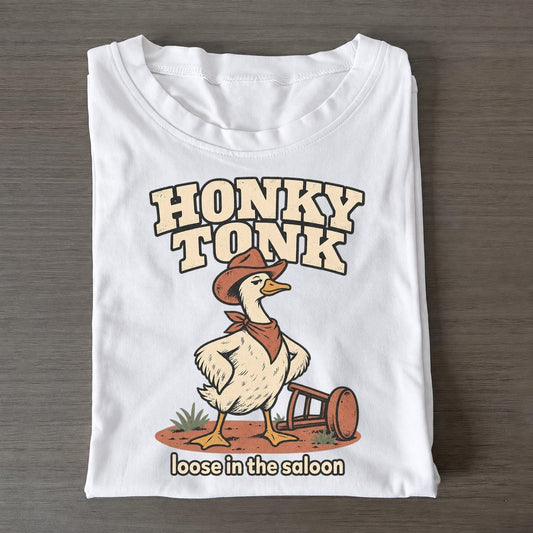 Honky Tonk Cowboy Critters Classic T-shirt – White