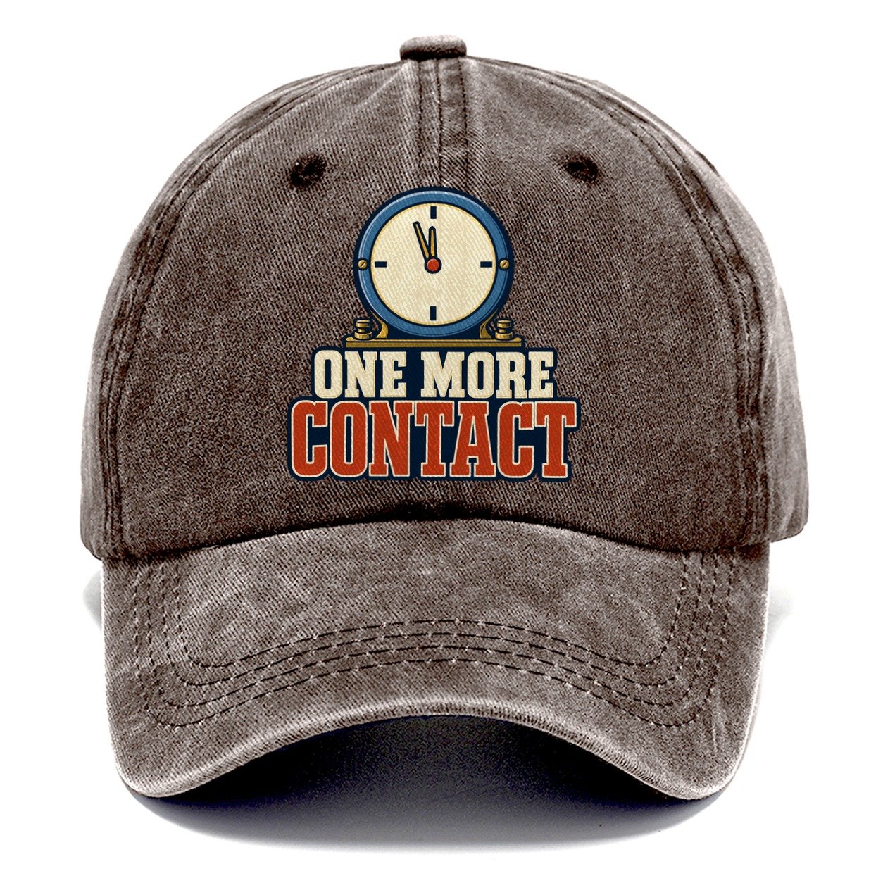 One More Contact Amateur Radio Classic Cap – Brown