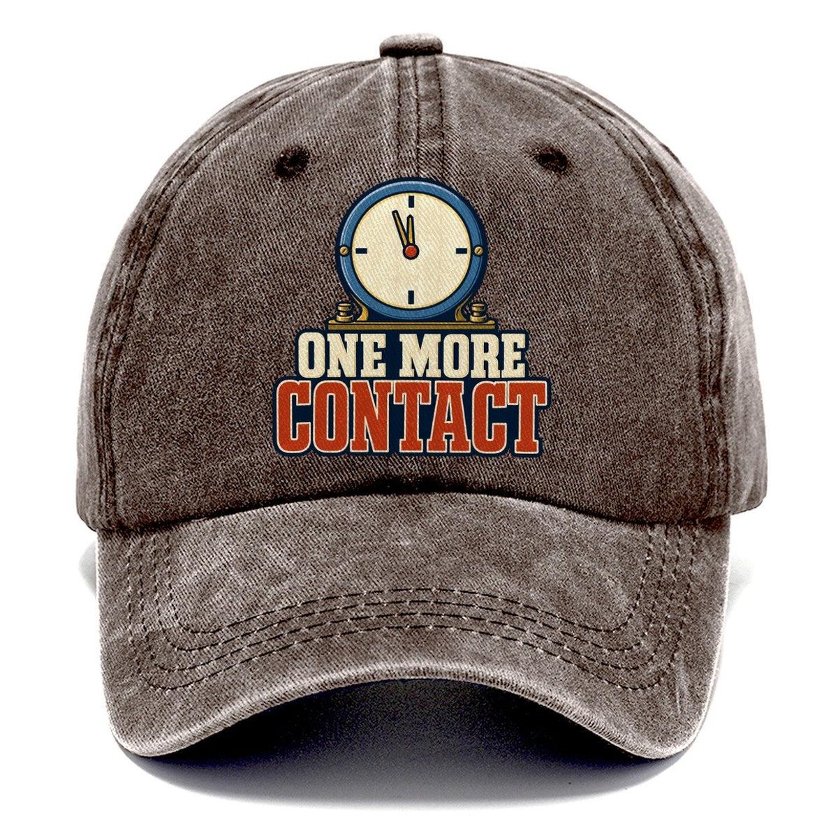 One More Contact Amateur Radio Classic Cap – Brown