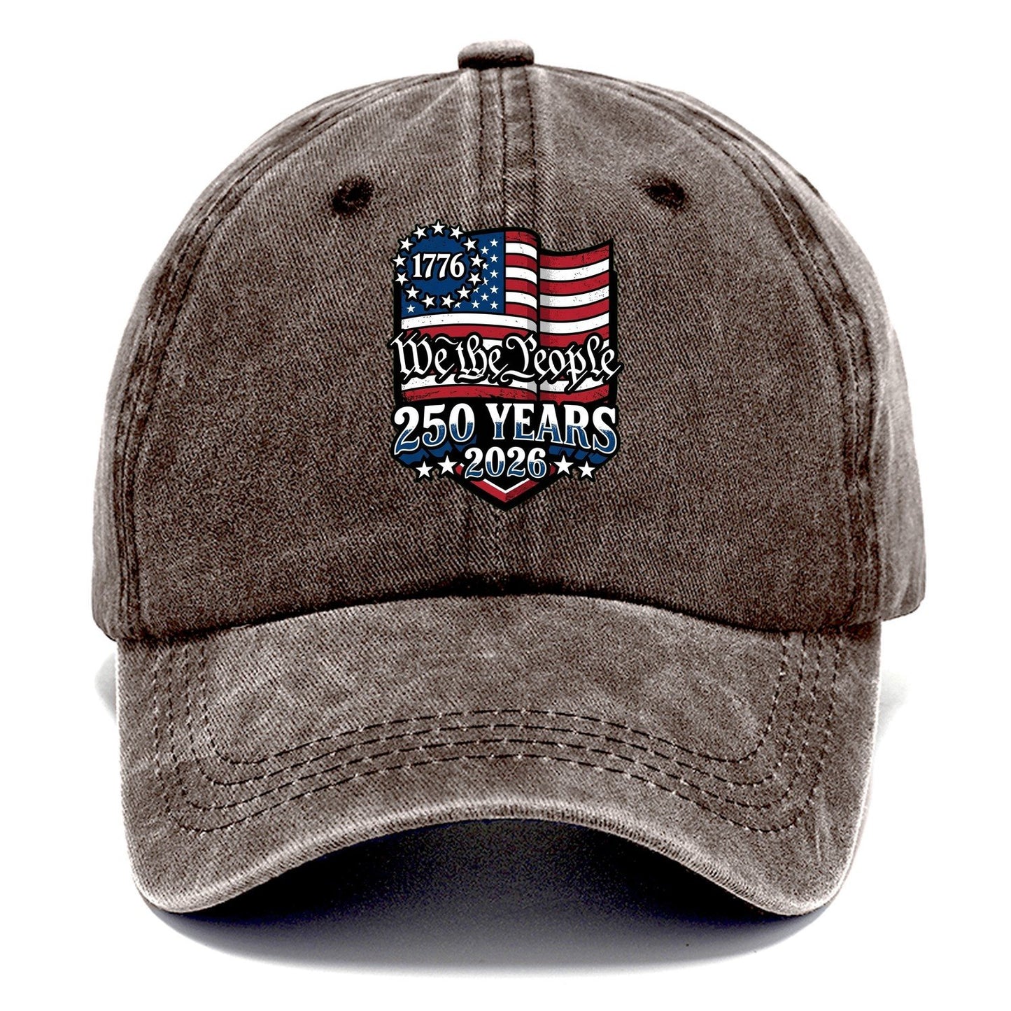 We The People Flag Classic Cap – Brown
