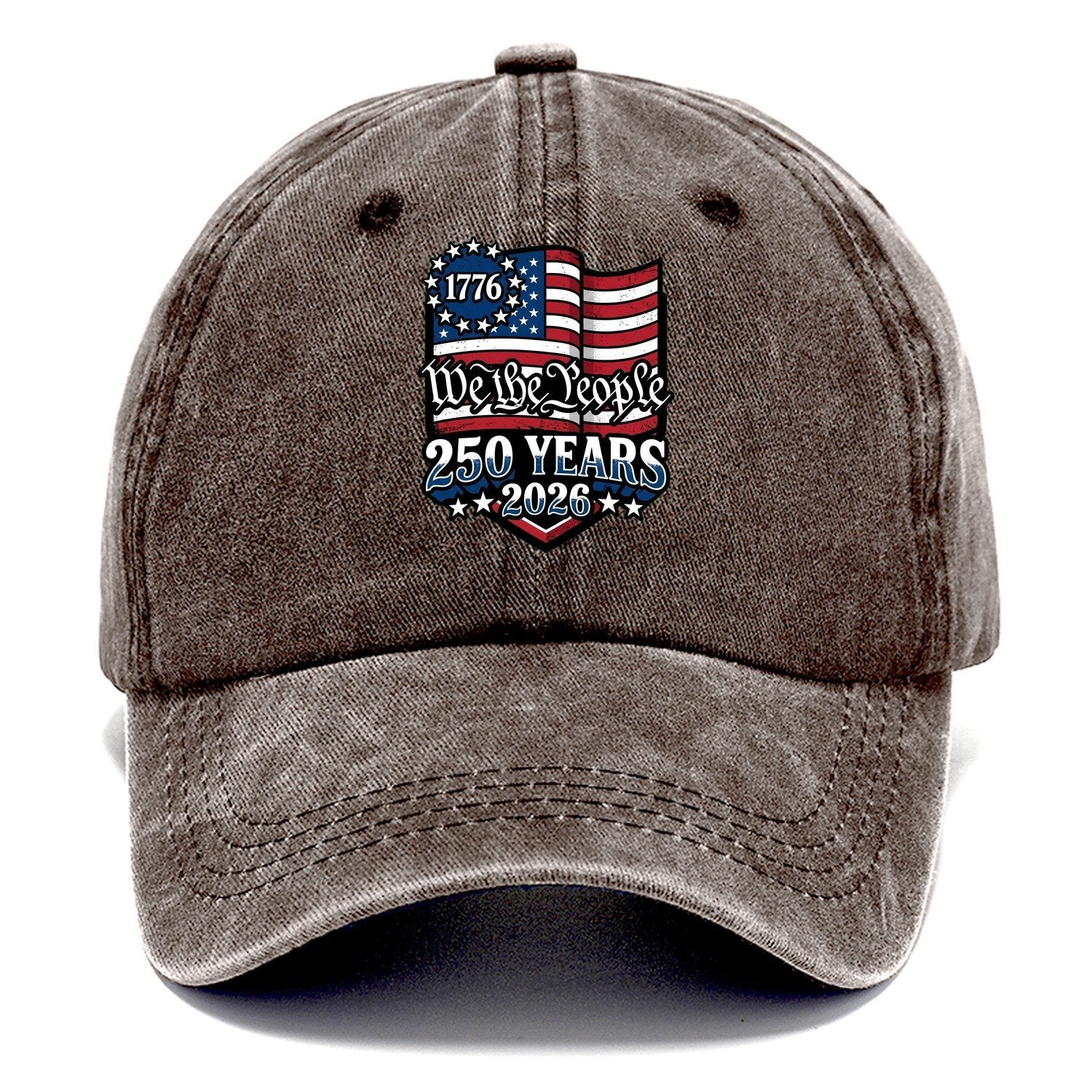 We The People Flag Classic Cap – Brown