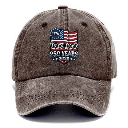 We The People Flag Classic Cap – Brown