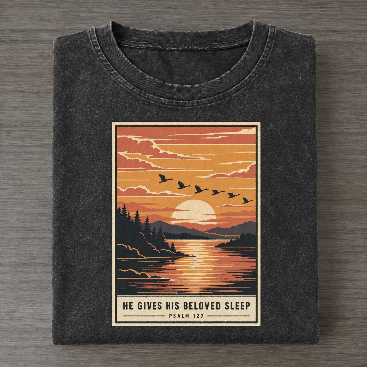 He Gives His Beloved Given Light Vintage T-shirt – Black