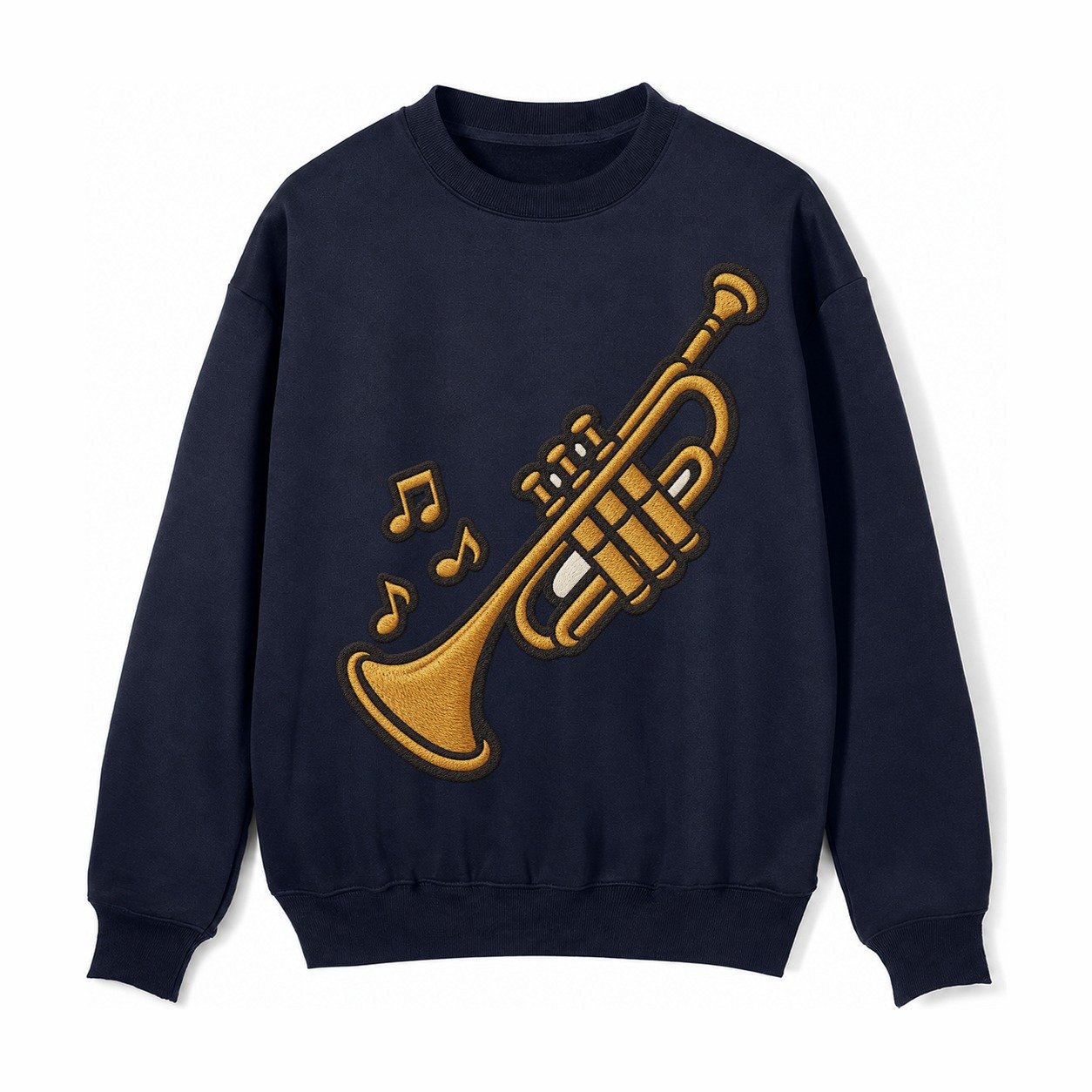 Trumpet Fleece Sweatshirt – Navy Blue