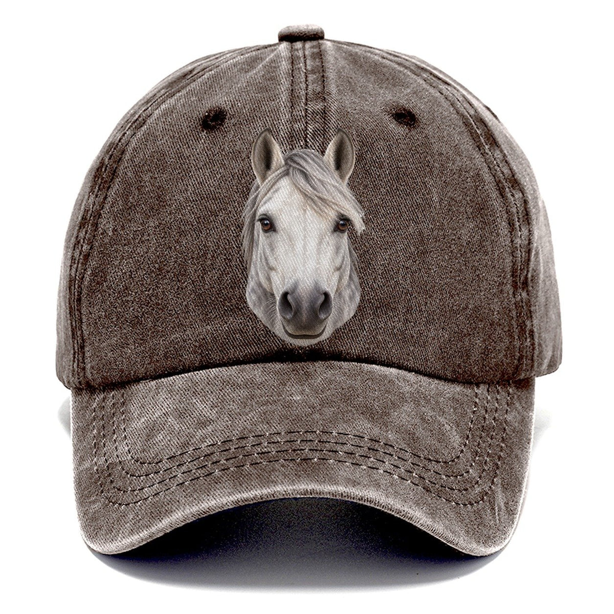 Grey Horse Windblown Forelock Pastimes Companions Classic Cap – Brown