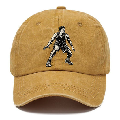 Basketball Defensive Slide Global Sports Ink Figures Classic Cap – Golden Harvest