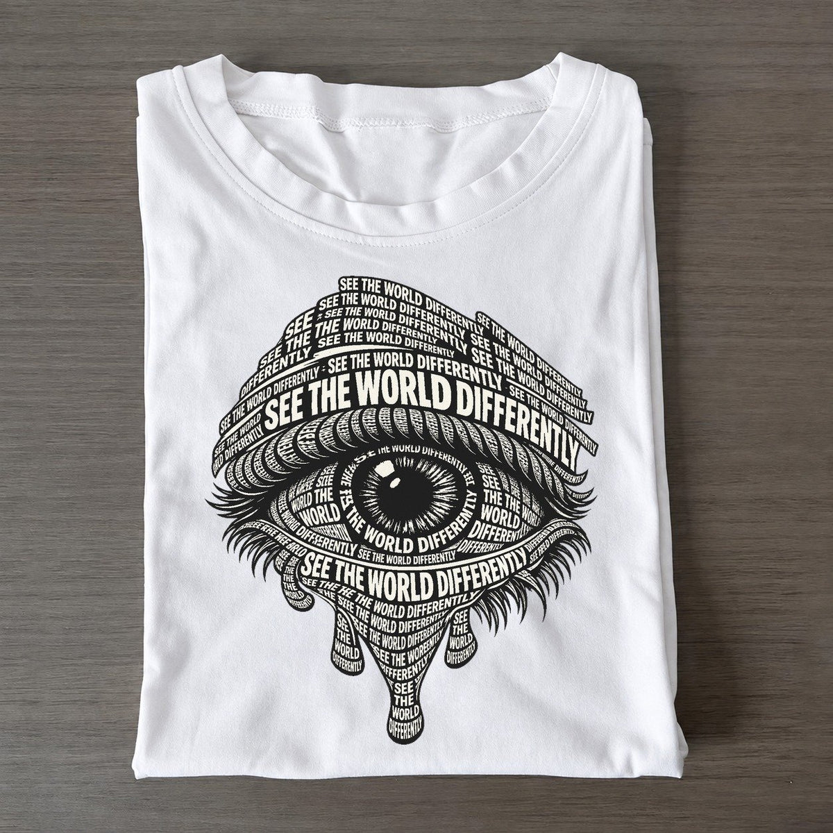 Iris In Motion Phrase Silhouette Classic T-shirt – White