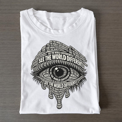 Iris In Motion Phrase Silhouette Classic T-shirt – White