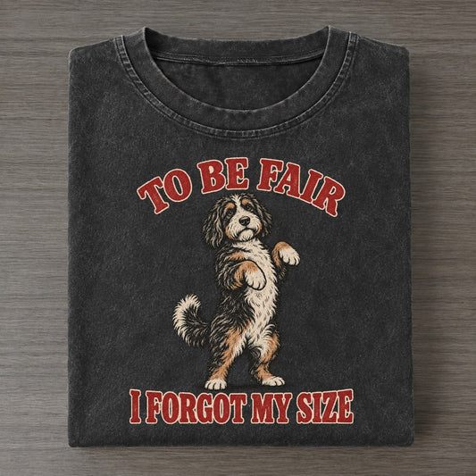 Bernedoodle Dog Declarations Vintage T-shirt – Black