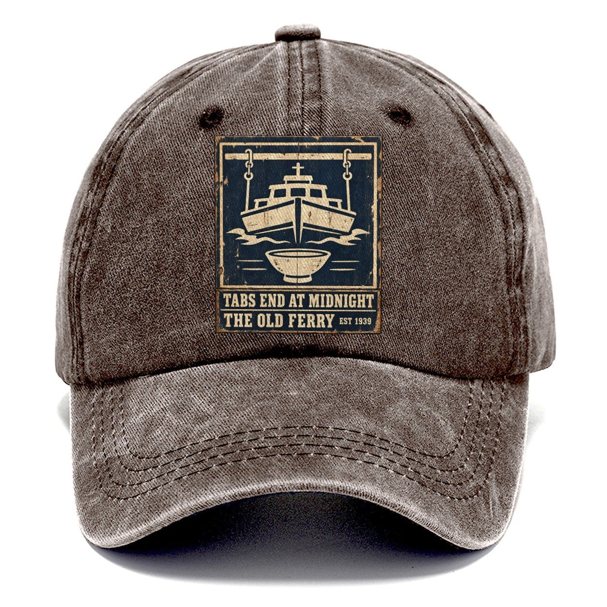 Old Ferry Bar Izakaya Rules Classic Cap – Brown