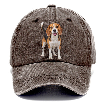 Beagle Standing Top Breeds Classic Cap – Brown