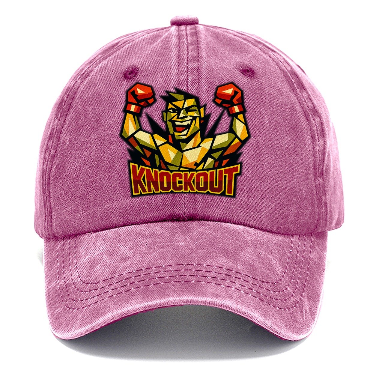 Fighter Arms Raised Victory Moment After Classic Cap – Dusty Rose