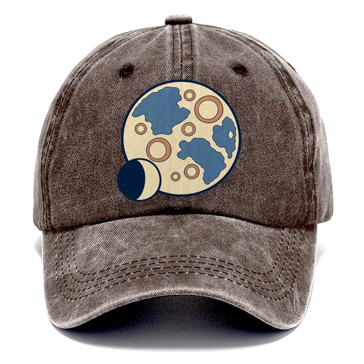 Lunar Surface Study Astronomy And Stargazing Classic Cap – Brown