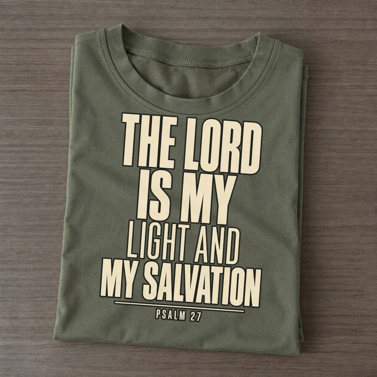 The Lord Is My Plain Gospel Classic T-shirt – Army Green