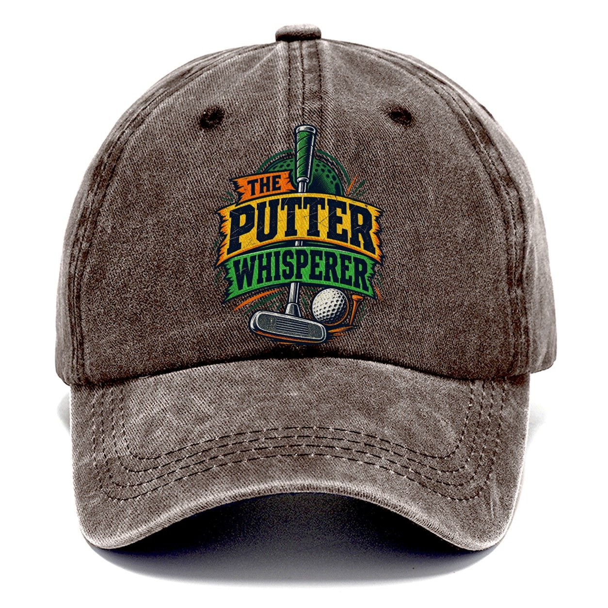 The Putter Whisperer Golf Life Classic Cap – Brown