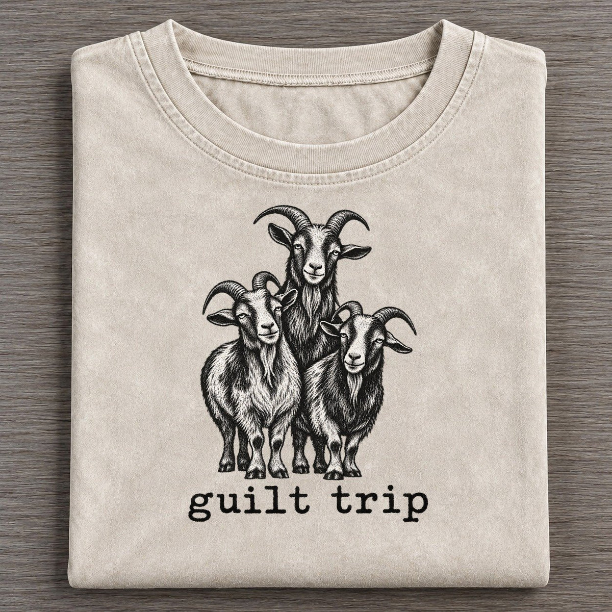 Guilt Trip Collective Nouns Vintage T-shirt – Off White