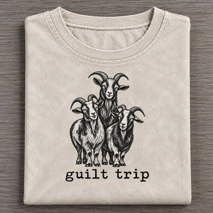 Guilt Trip Collective Nouns Vintage T-shirt – Off White