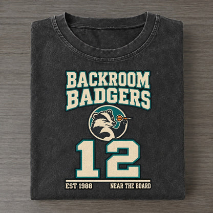 Badger Darts Sunday Nobodies Vintage T-shirt – Black
