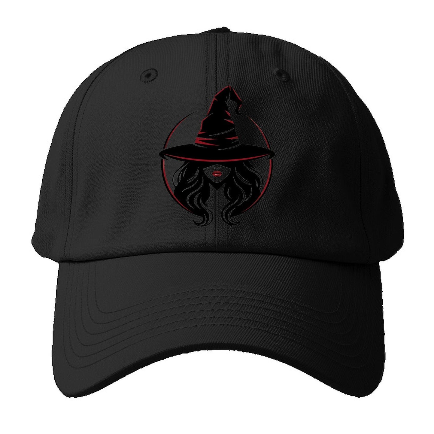 Witch Silhouette Baseball Cap – Black