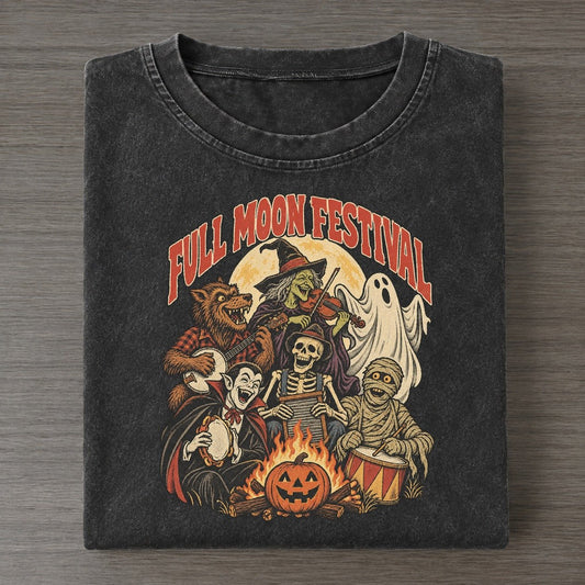 Full Moon Festival Ghoul Mixer Vintage T-shirt – Black