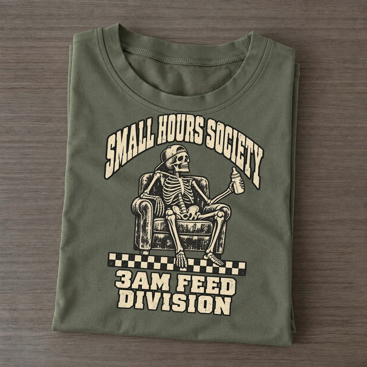 Three Am Feed Small Hours Society Classic T-shirt – Army Green