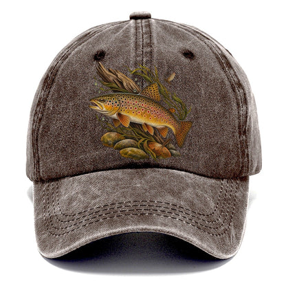 Brown Trout Specimen Study Fishing Club Classic Cap – Brown