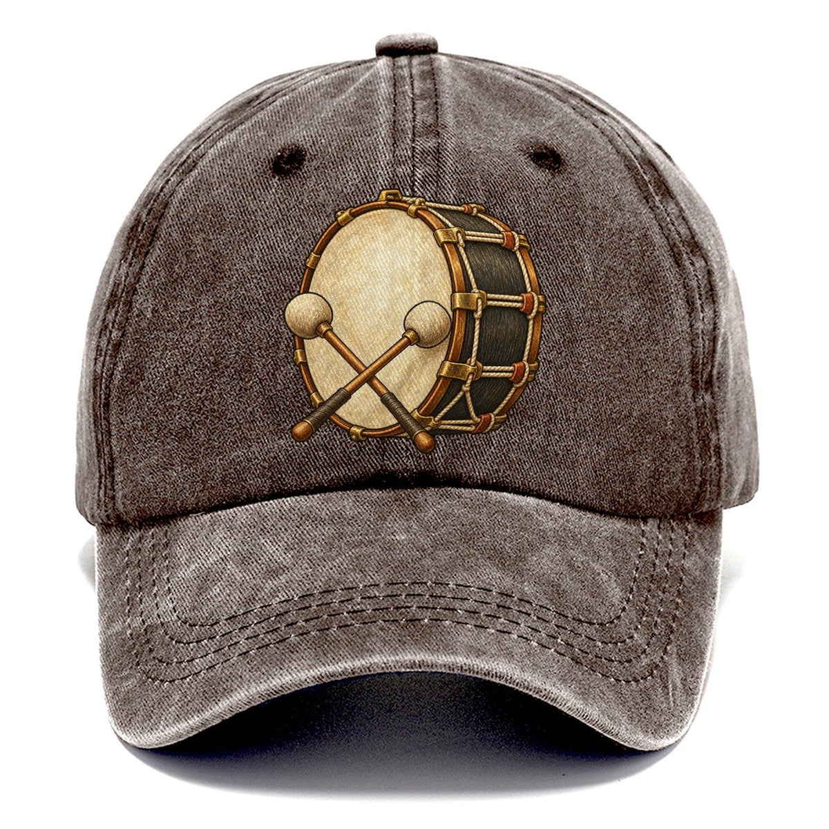 Marching Bass Drum Fan Favorites Classic Cap – Brown