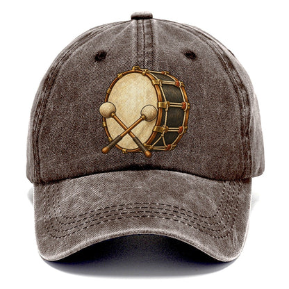 Marching Bass Drum Fan Favorites Classic Cap – Brown