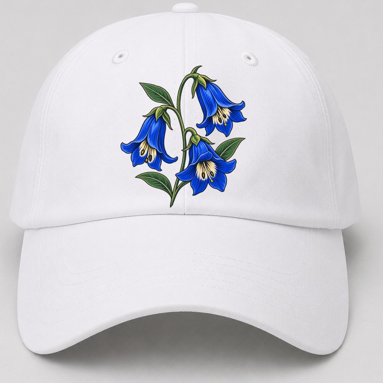 Australian Capital Territory Royal Bluebells Australia Cultural Icons Baseball Cap – White