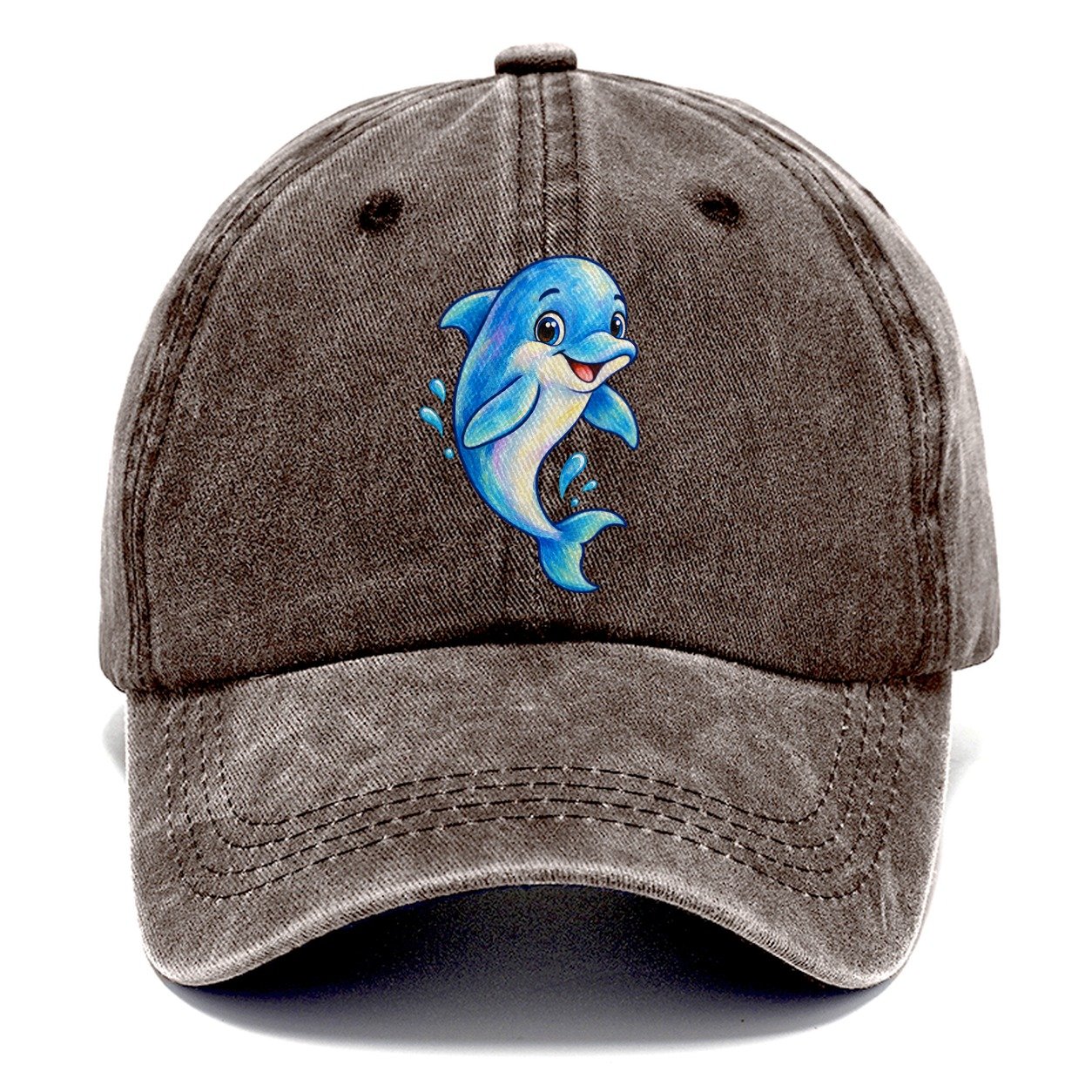 Dolphin Friendly Leap Sea Sprite Classic Cap – Brown