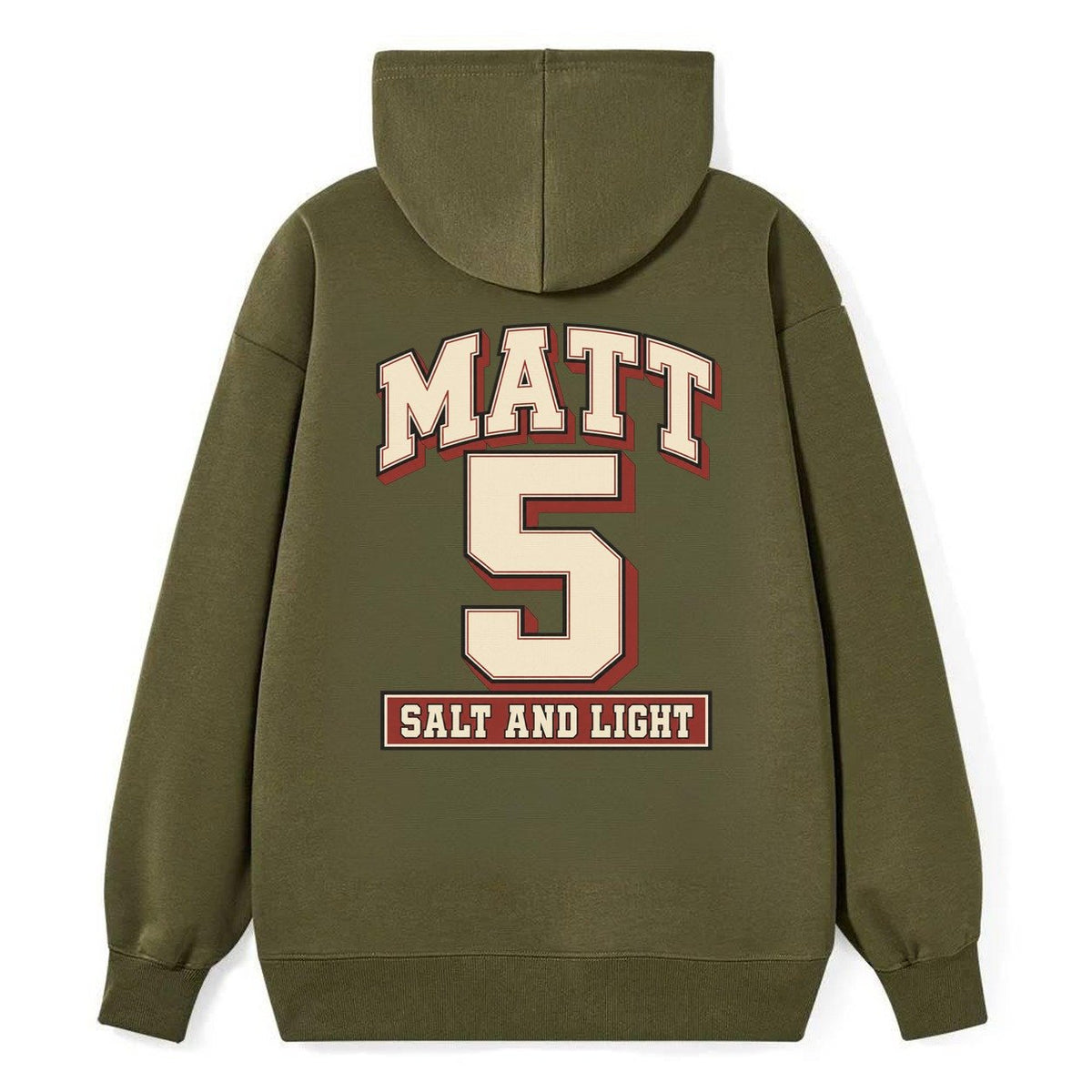 Matthew 5 Varsity Chapel Varsity Classic Pullover Hoodie – Armygreen