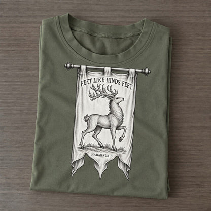Feet Like Hinds Feet Beast And Banner Classic T-shirt – Army Green