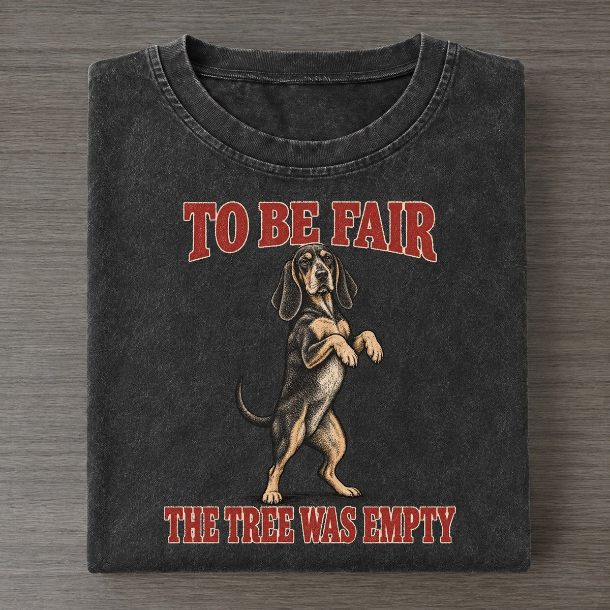 Black And Tan Coonhound Dog Declarations Vintage T-shirt – Black