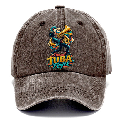 Proud Tuba Player Music Instruments Classic Cap – Brown
