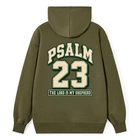 Psalm 23 Varsity Chapel Varsity Classic Pullover Hoodie – Armygreen