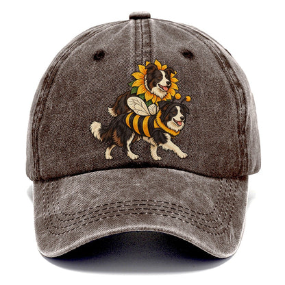 2 Border Collies In Halloween Costumes Hdp 18 Parade Lineup Halloween Dog Parade Classic Cap – Brown