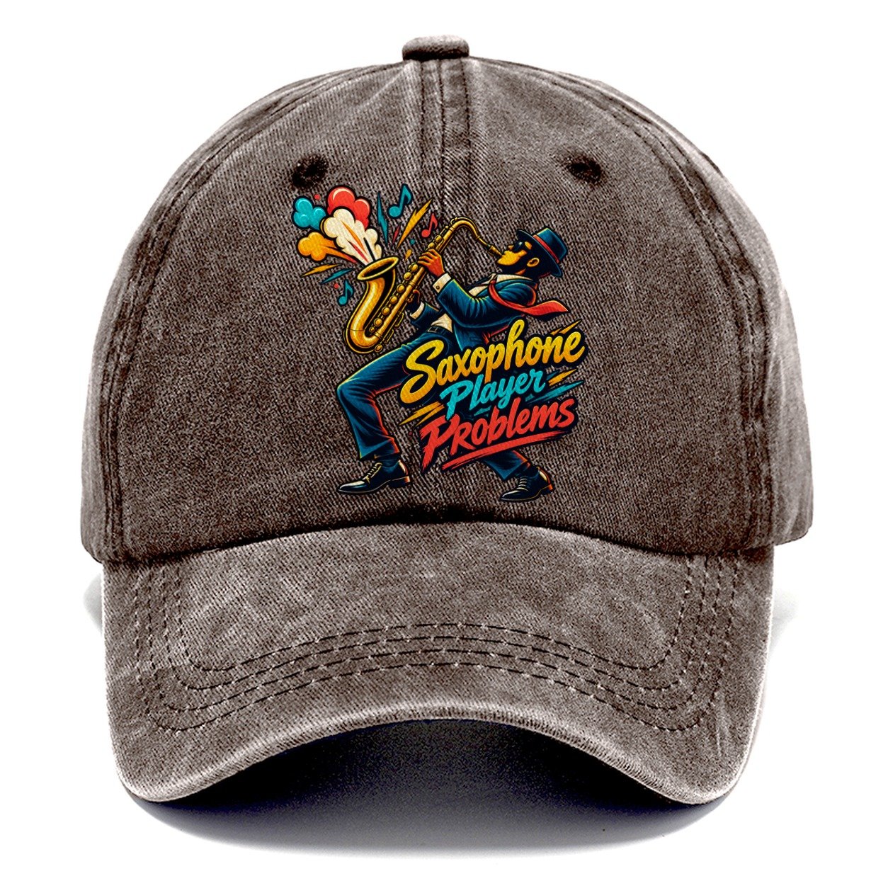 Saxophone Player Problems Music Instruments Classic Cap – Brown
