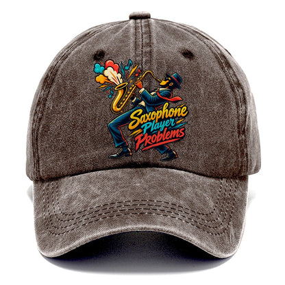 Saxophone Player Problems Music Instruments Classic Cap – Brown