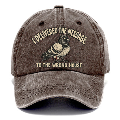 Pigeon Wrong House No Worm Club Classic Cap – Brown