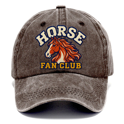 Horse Fan Club Classic Cap – Brown