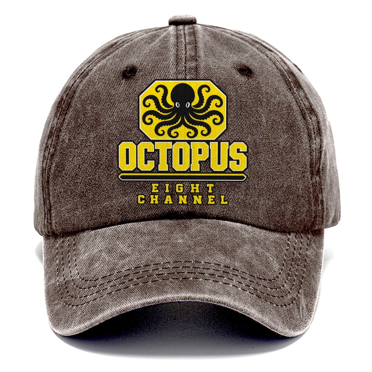 Octopus Eight Channel Heavy Duty Classic Cap – Brown